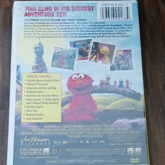THE ADVENTURES OF ELMO IN GROUCHLAND on DVD - Picture 2 of 2